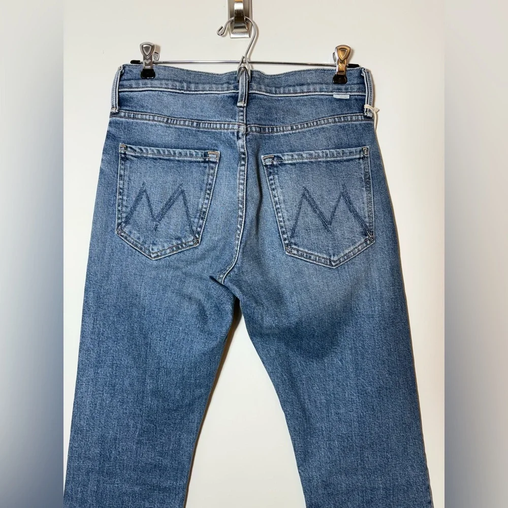 Mother The Mid Rise Hiker Hover Penny For Your Thoughts Button Fly Jeans Size 26 - Picture 7 of 10